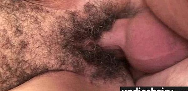  girl gushes hairy pussy juice 5